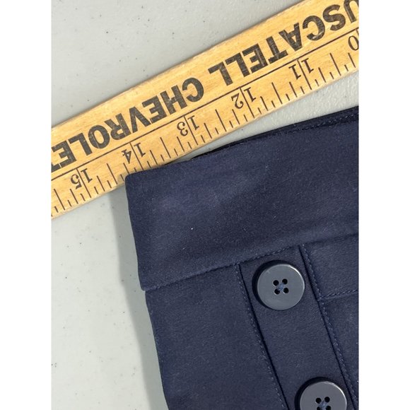 CAbi Mariner High Rise Trouser Pants Womens 2 Flare Leg Nautical Navy Blue - Picture 4 of 8